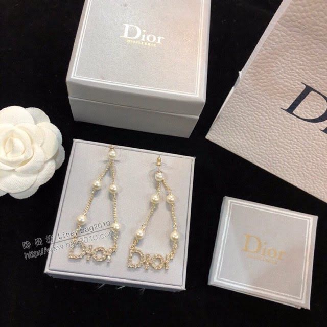 Dior飾品 迪奧經典熱銷款字母jadior流蘇耳釘  zgd1012